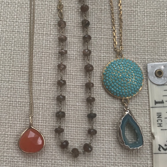 Set Of three gemstone necklaces - Picture 1 of 4
